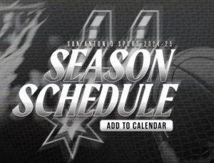 Read more about the article San Antonio Spurs Announce 2024-25 Season Schedule