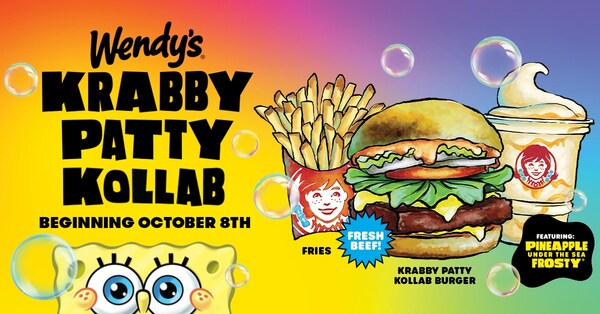 Read more about the article We’re Ready! Wendy’s Celebrates 25 Years of Nickelodeon’s “SpongeBob SquarePants” with “Krabby Patty Kollab” Menu Items