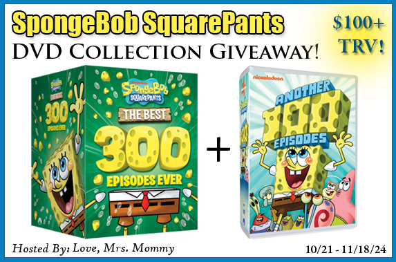 Read more about the article $100+ TRV SpongeBob SquarePants DVD Collections Giveaway!