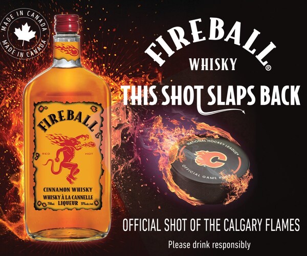 Read more about the article FIREBALL CINNAMON WHISKY BECOMES THE OFFICIAL SHOT OF THE CALGARY FLAMES