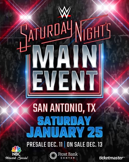 Read more about the article Saturday Night’s Main Event coming to San Antonio!