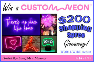 Read more about the article $200 Custom Neon Shopping Spree Giveaway!